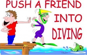 Push A Friend Into Diving