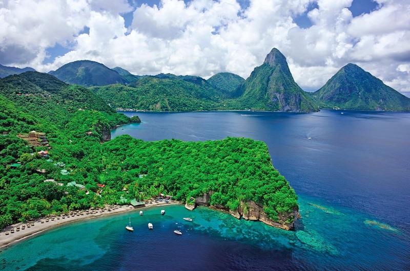 St Lucia-Anse Chastanet-Aerial