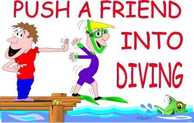 Push a Friend into Diving